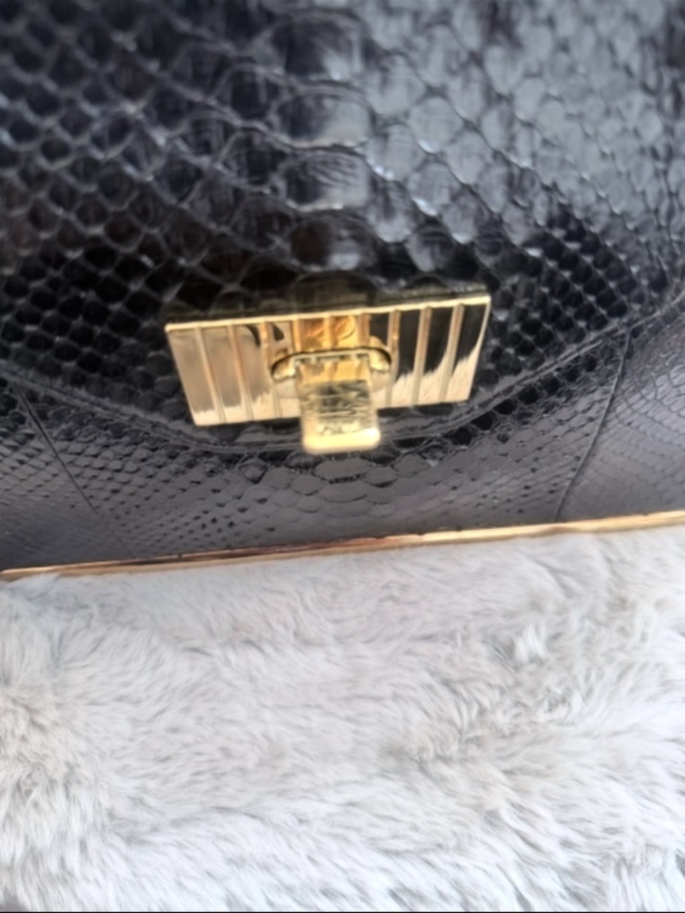 Python leather Chloé Sally shoulder bag - Picture 4 of 9